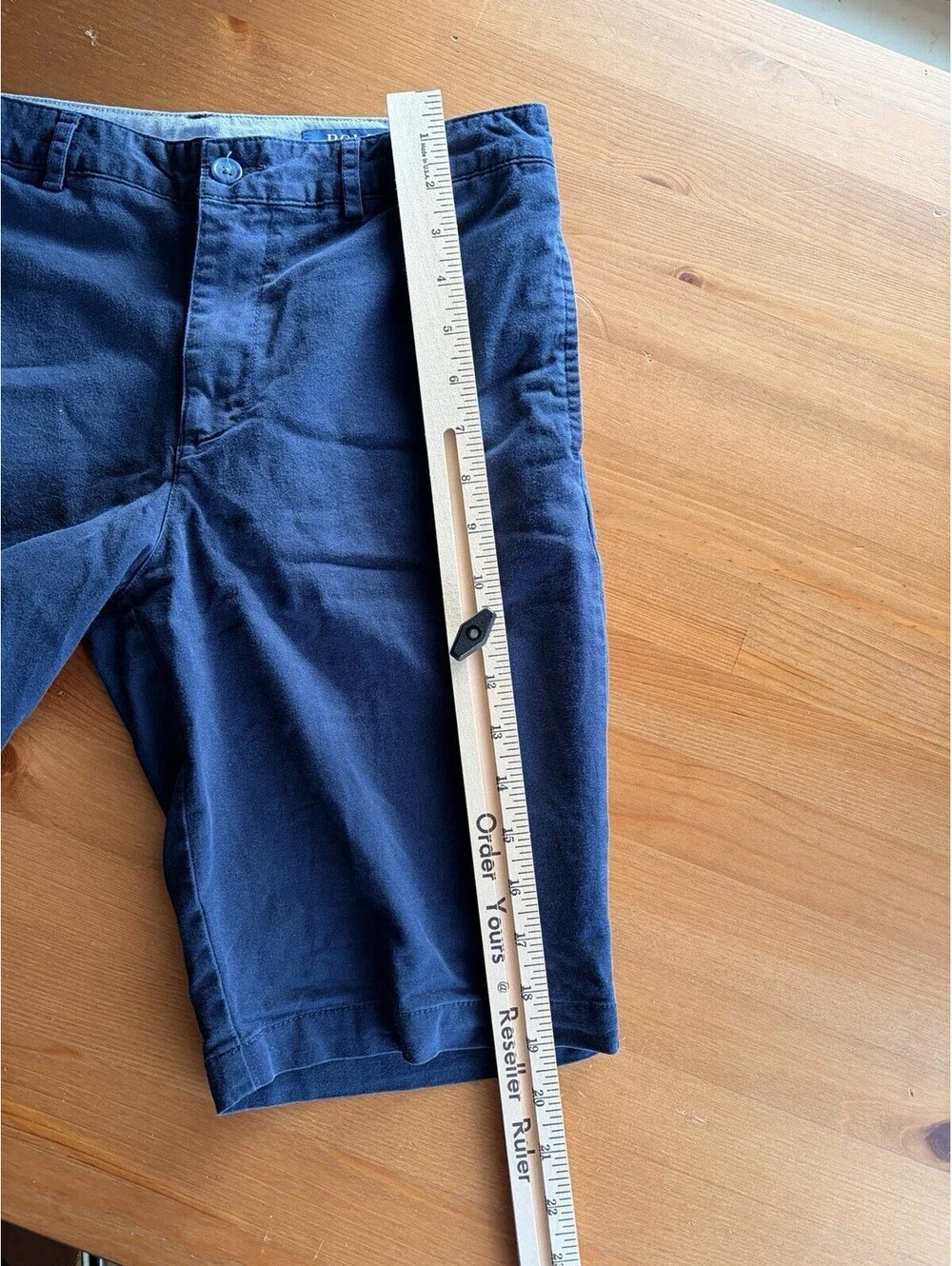 Polo Ralph Lauren Boys Size 18 Chino Shorts Dark Blue Preppy Classic Stretch